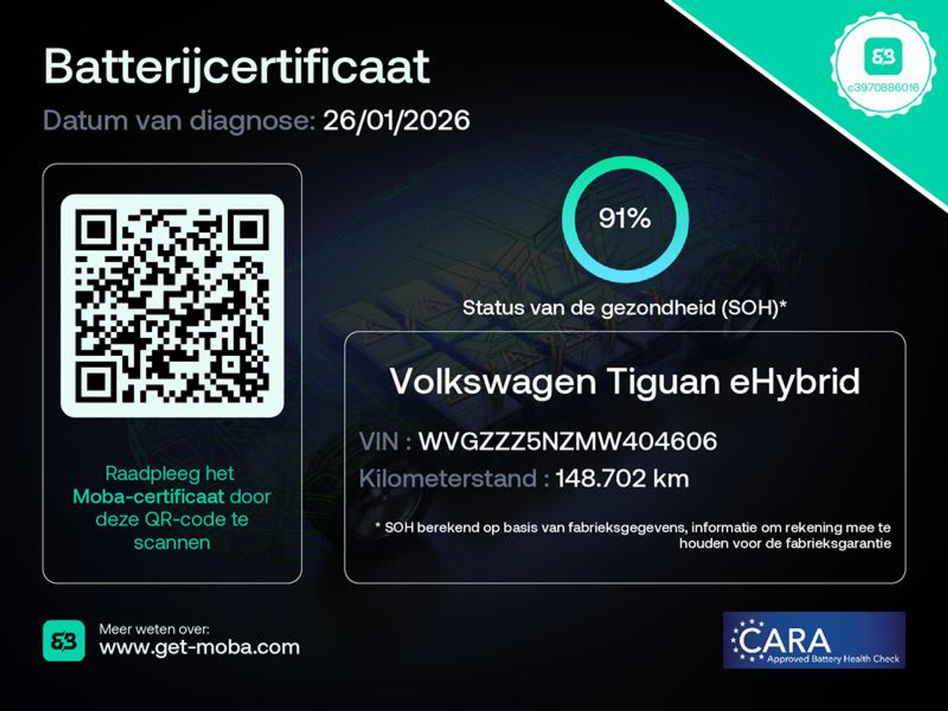 Volkswagen Tiguan 1.4 TSI eHybrid Elegance JVG76G