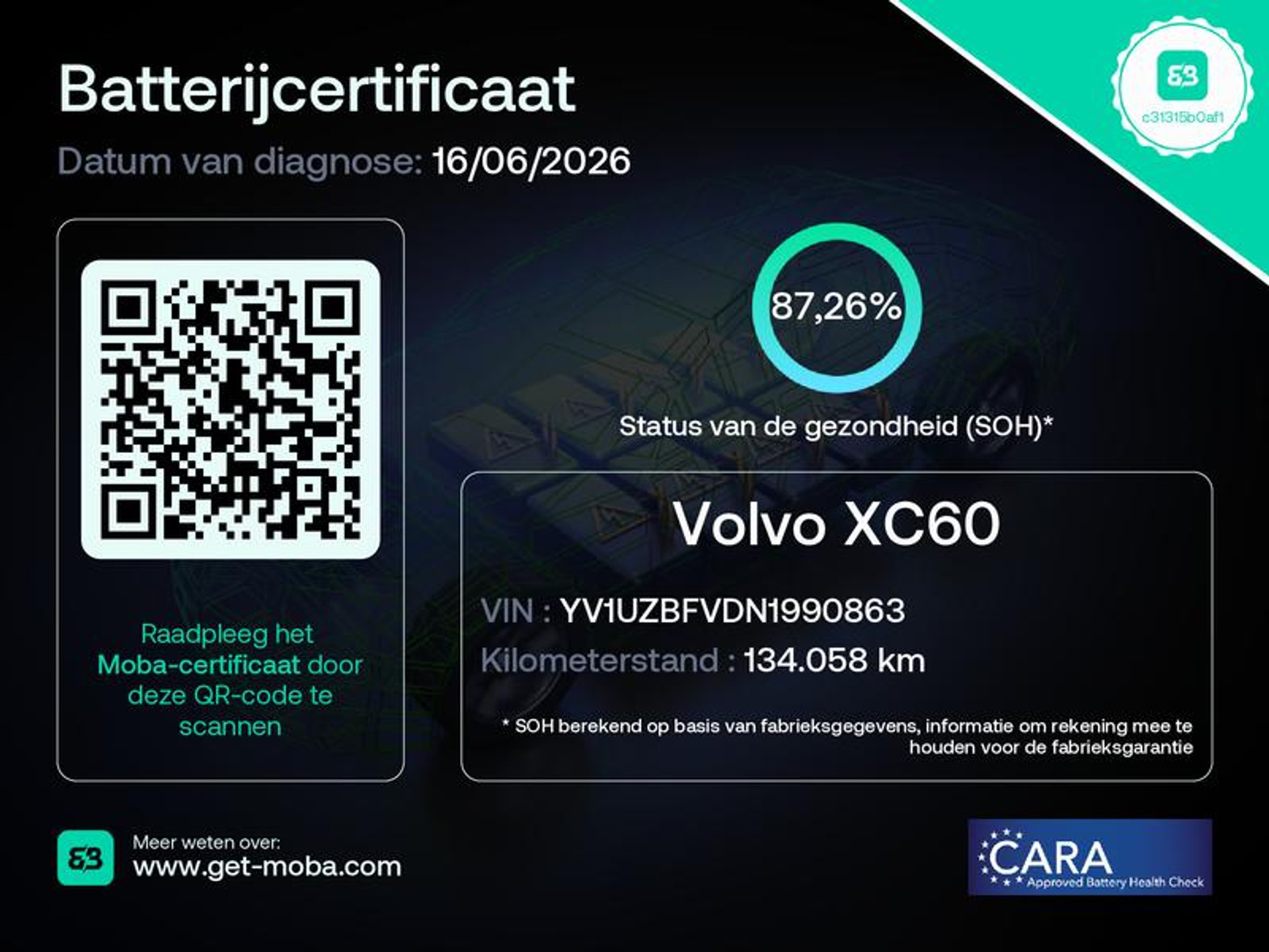 Volvo XC60 2.0 Recharge T6 AWD Business KLG41B
